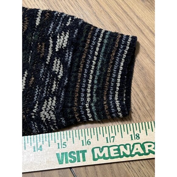 North Winds  Knitted Sweater Mens Size Large Geometric Grandpacore‎ Classic VTG - Picture 9 of 11